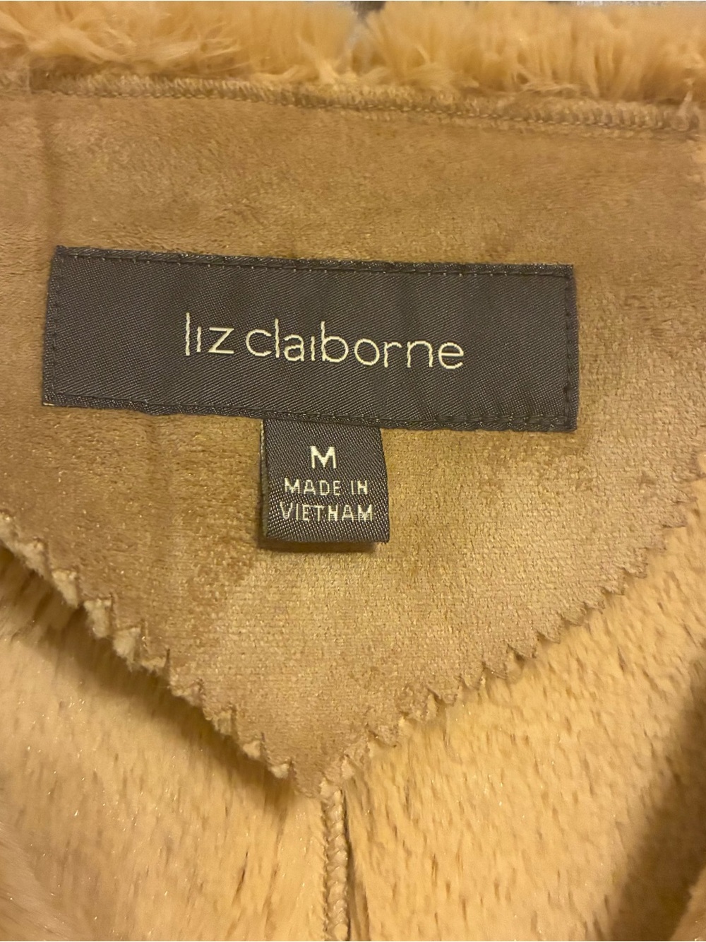 Liz Claiborne faux, leather faux fur size medium - Picture 2 of 10